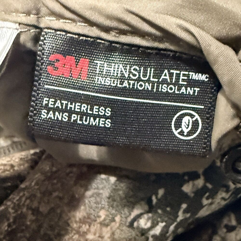 Cabela's 3M Insulated Puffy Strata Camouflage Jacket Men’s Medium TrueTimber Zip - Picture 4 of 10